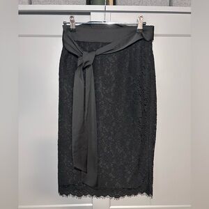 J. Crew Collective Black Lace Pencil Skirt